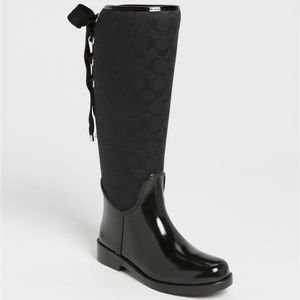 Coach rain boots